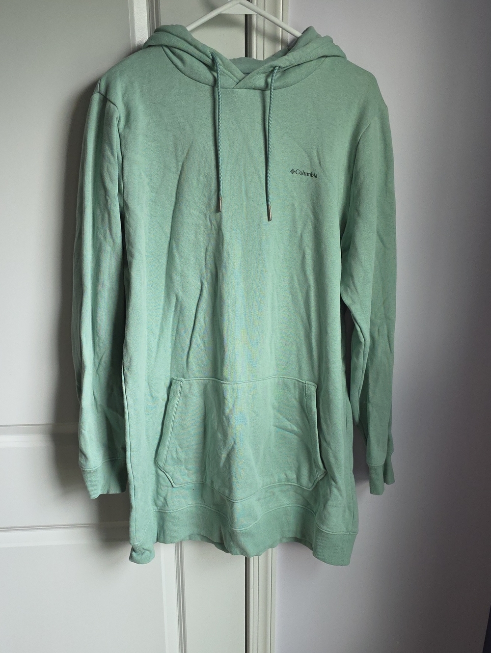 Columbia Women's Green Hoodie, Long Length. Size XL - EUC